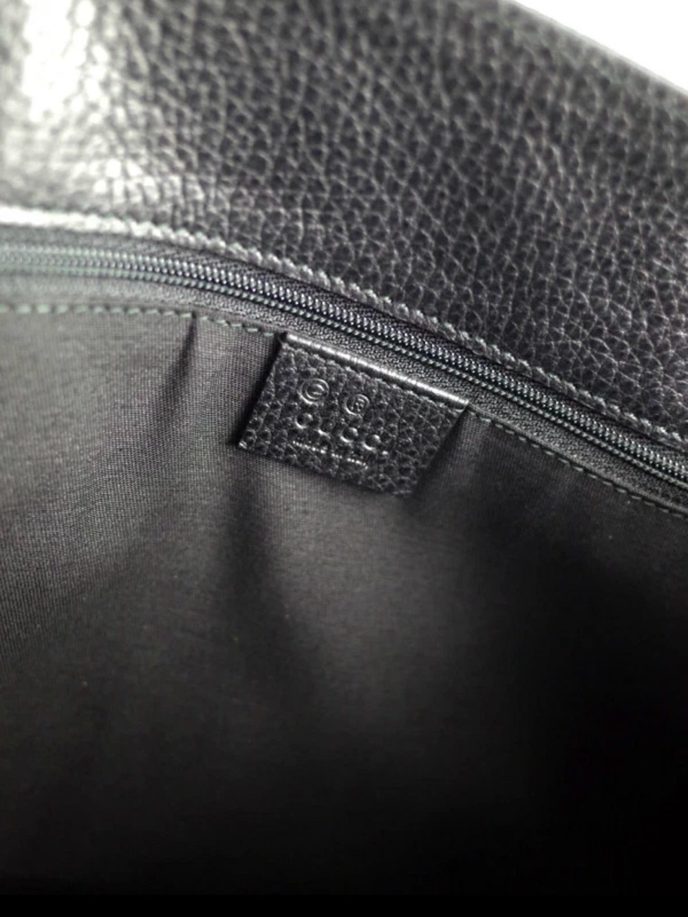 Gucci Gifford Black GG Canvas Tote Bag with Braided Shoulder Straps - Picture 4 of 5